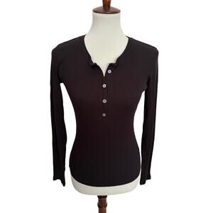 Theory Long Sleeve Henley Top